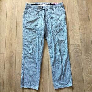 Hiltl Dot Stripe Dress Pants in Light Blue Made in Germany Size 52 / US Size 36